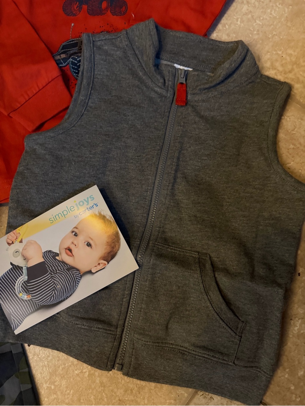 Carter’s simple joys boys 2T 3 piece outfit! New with tags! - Picture 2 of 5